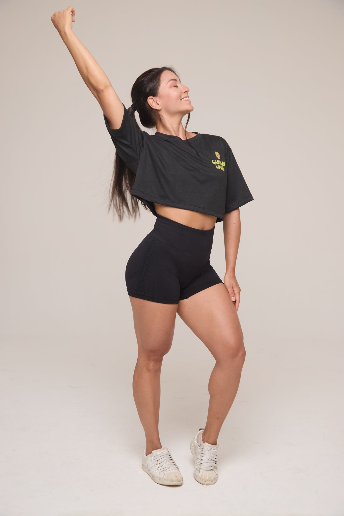 Cropped Oversized '⁠⁠Caffein Lover'