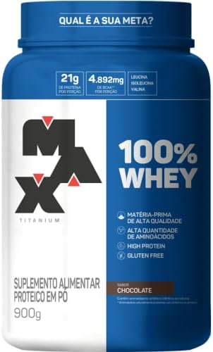 100% Whey Protein Max Titanium | High Protein | Chocolate, 900g