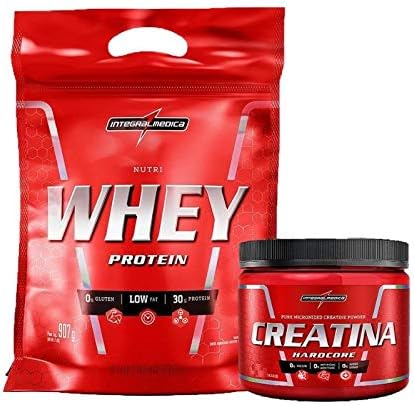 Combo Nutri Whey 900g Chocolate Refil + Creatina 150g - Integralmedica