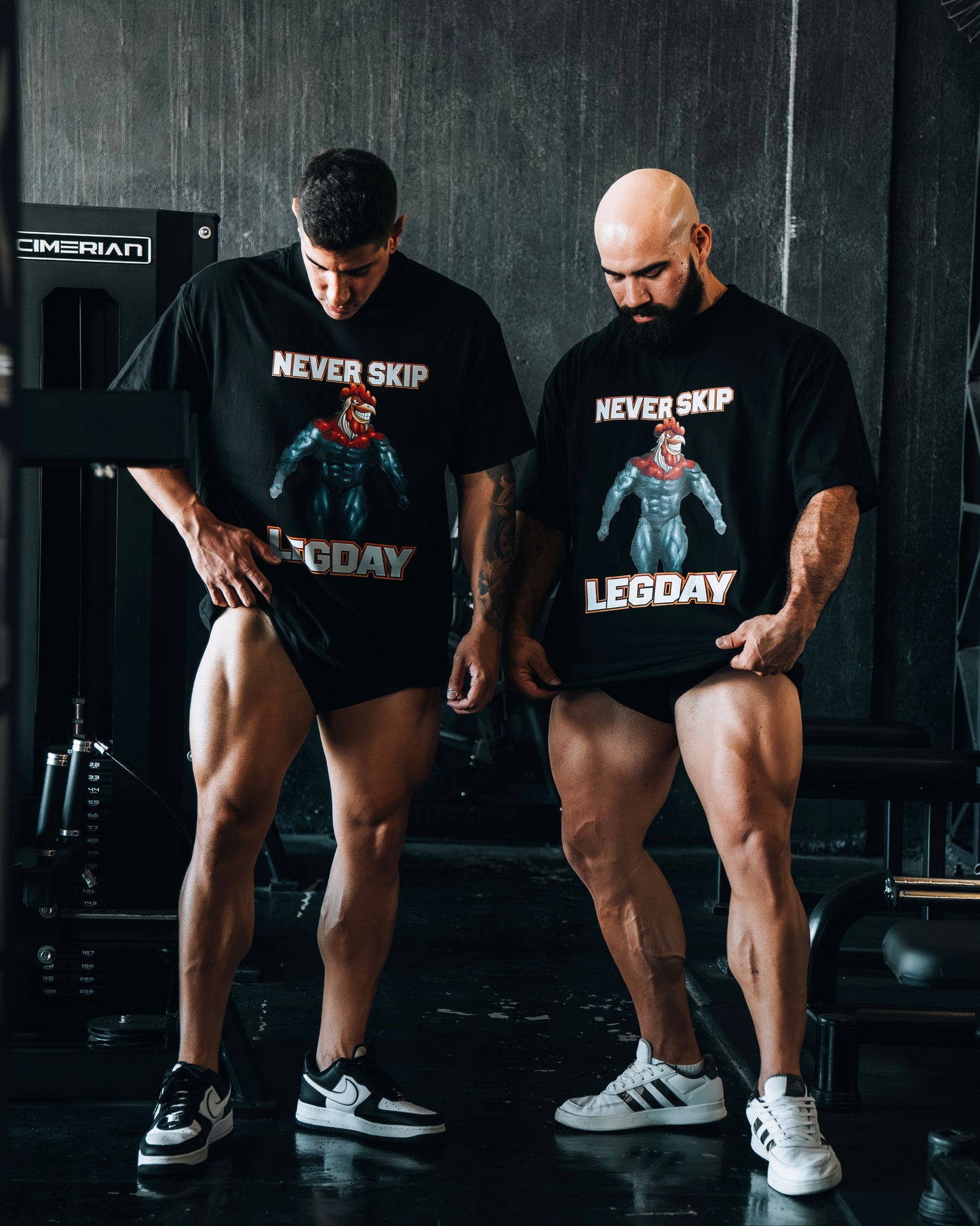 Camiseta Oversized "Never Skip Legday"